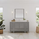 Oxford 60" Single Free Standing Vanity Cabinet - Less Vanity Top - image 19