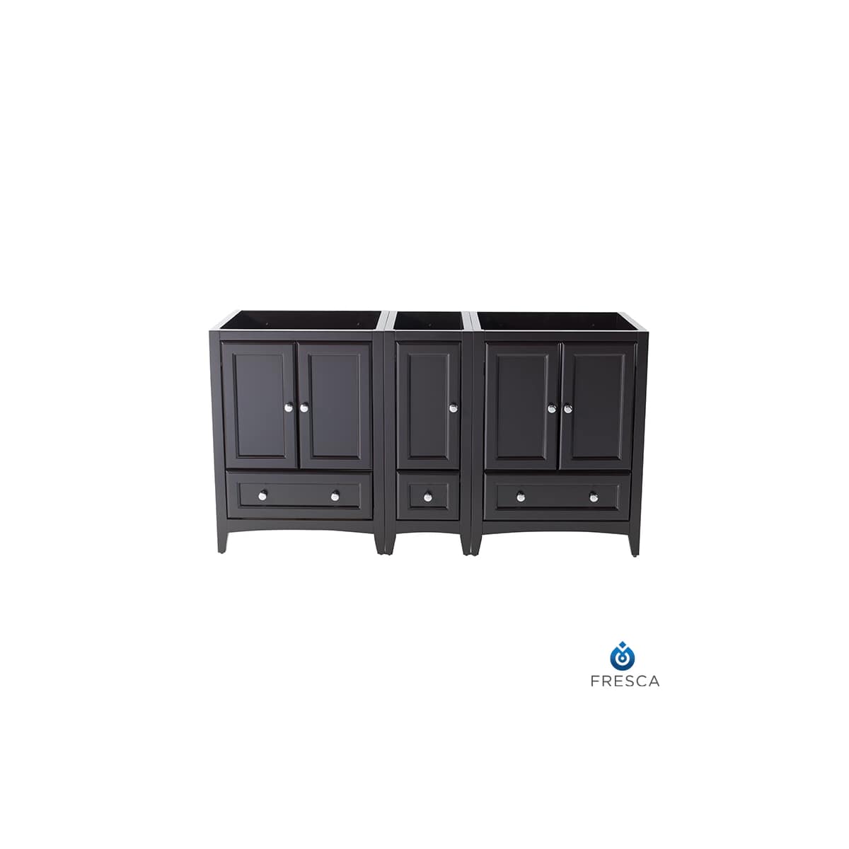 Oxford 60" Double Free Standing Vanity Cabinet - Less Vanity Top