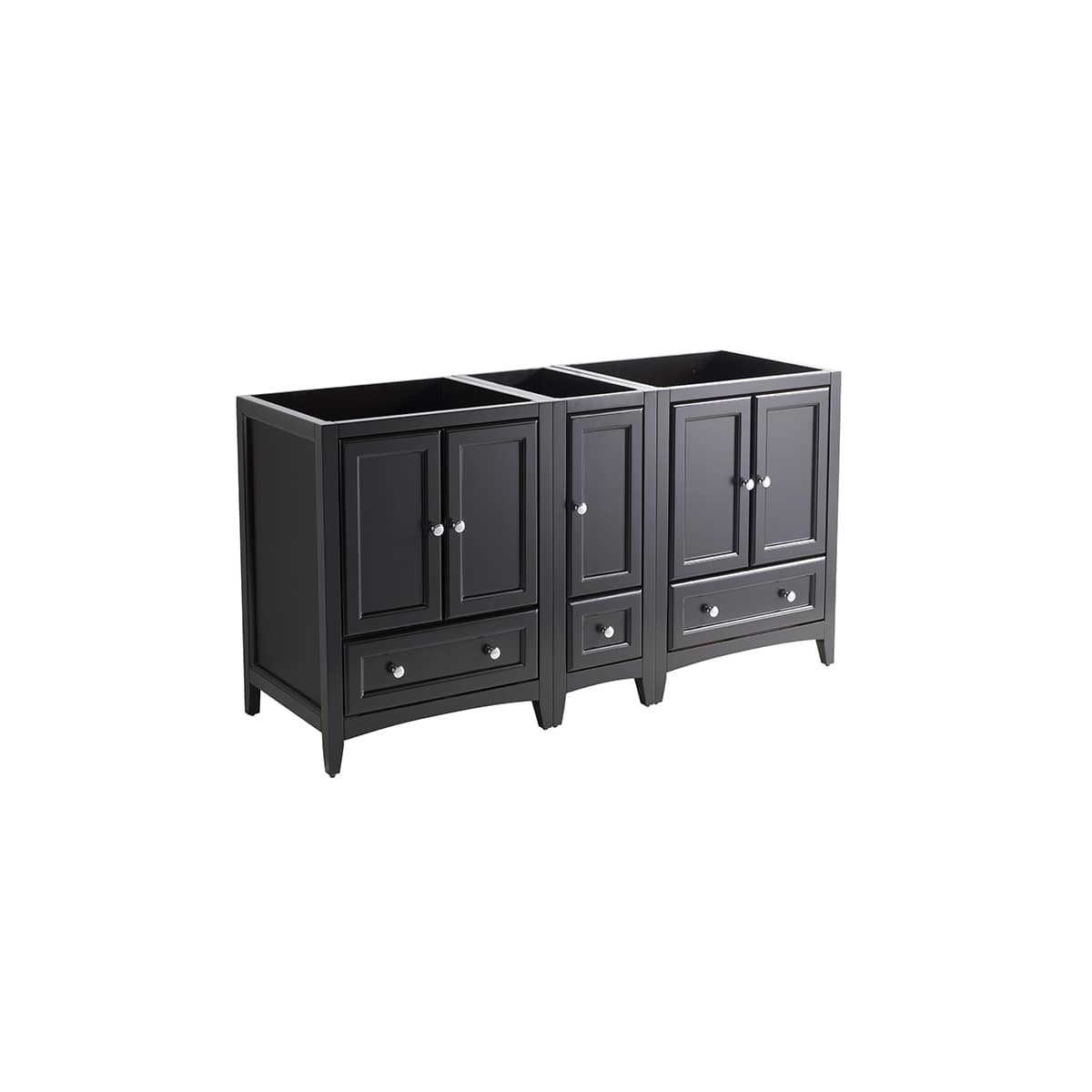 Oxford 60" Double Free Standing Vanity Cabinet - Less Vanity Top