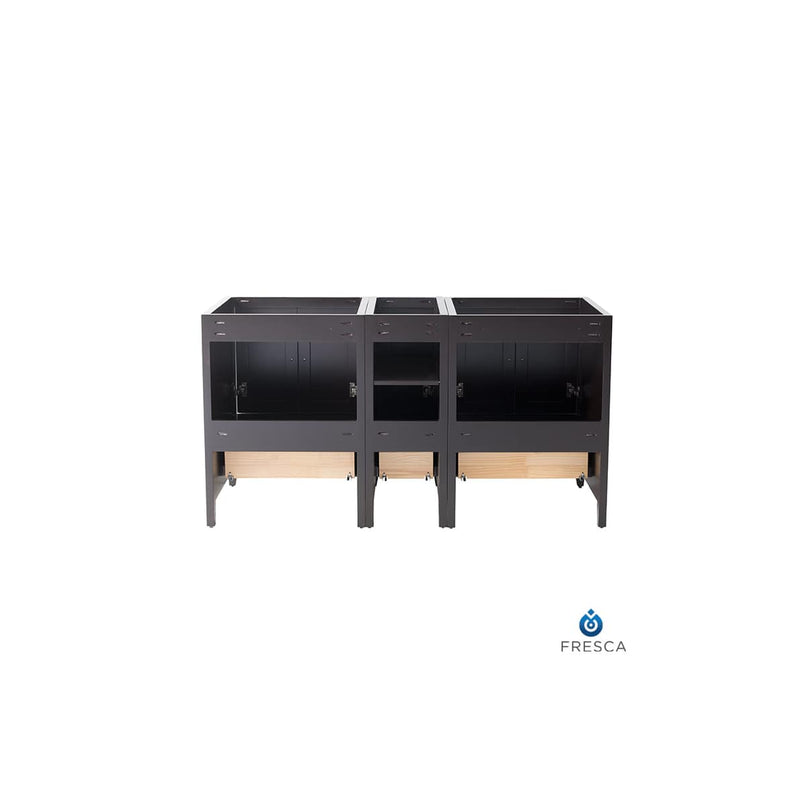 Oxford 60" Double Free Standing Vanity Cabinet - Less Vanity Top - image 12