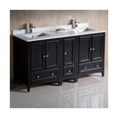 Oxford 60" Free Standing Double Basin Vanity Set with Cabinet and Quartz Vanity Top - image 3