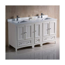 Oxford 60" Free Standing Double Basin Vanity Set with Cabinet and Quartz Vanity Top - image 2