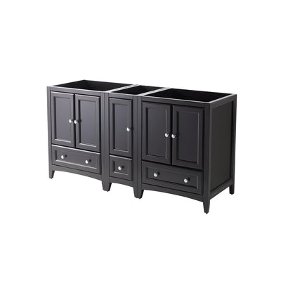 Oxford 60" Double Free Standing Vanity Cabinet - Less Vanity Top - image 1