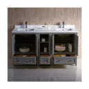 Oxford 60" Free Standing Double Basin Vanity Set with Cabinet and Quartz Vanity Top - image 8