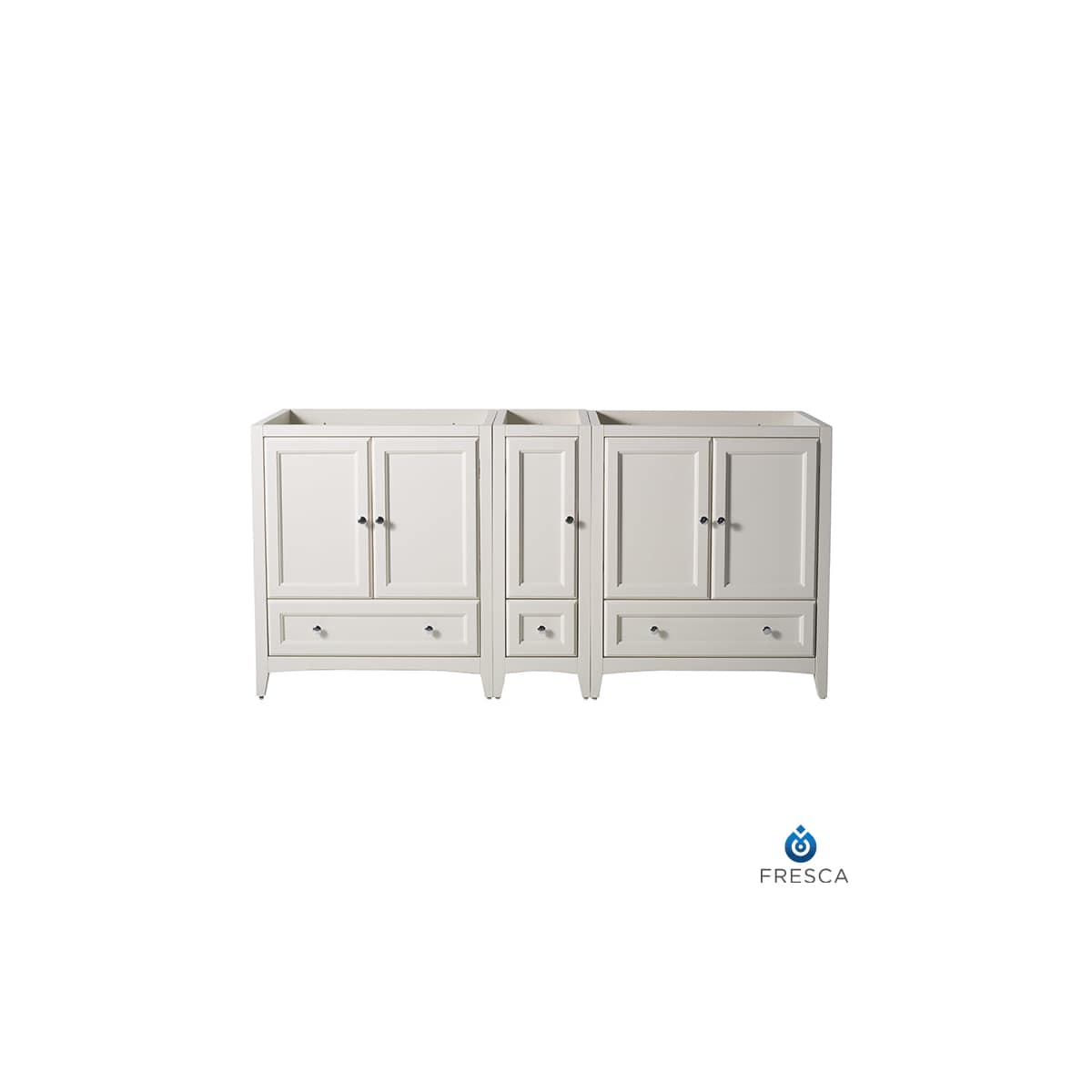 Oxford 72" Double Free Standing Vanity Cabinet - Less Vanity Top