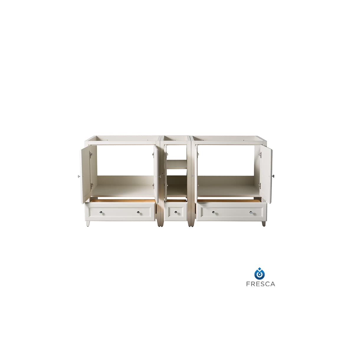 Oxford 72" Double Free Standing Vanity Cabinet - Less Vanity Top