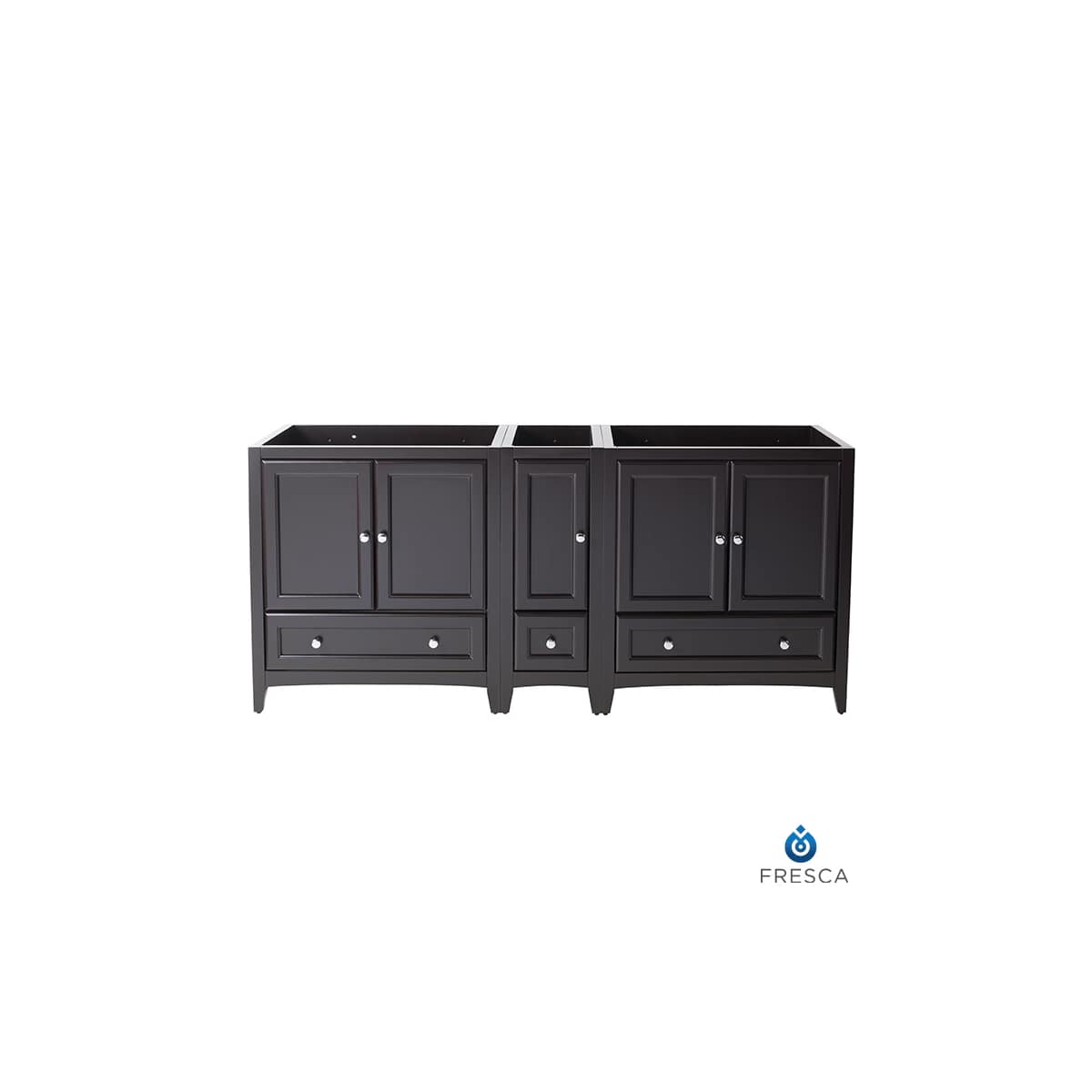 Oxford 72" Double Free Standing Vanity Cabinet - Less Vanity Top