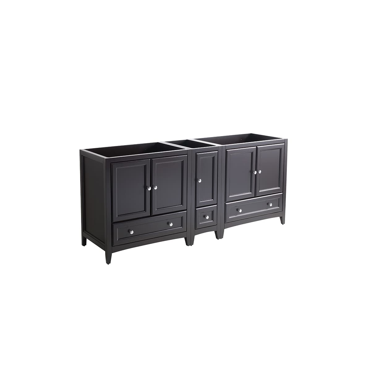 Oxford 72" Double Free Standing Vanity Cabinet - Less Vanity Top