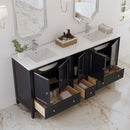 Oxford 72" Free Standing Double Basin Vanity Set with Cabinet and Quartz Vanity Top - image 3