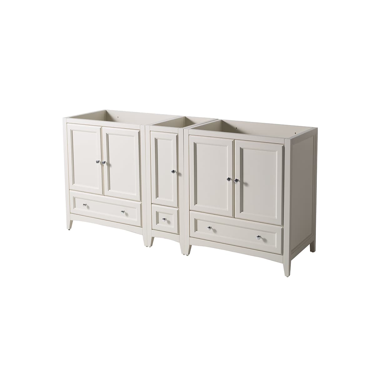 Oxford 72" Double Free Standing Vanity Cabinet - Less Vanity Top