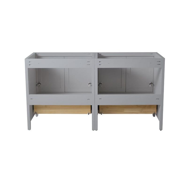 Oxford 60" Double Free Standing Vanity Cabinet - Less Vanity Top - image 4