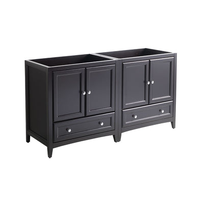 Oxford 60" Double Free Standing Vanity Cabinet - Less Vanity Top - image 1