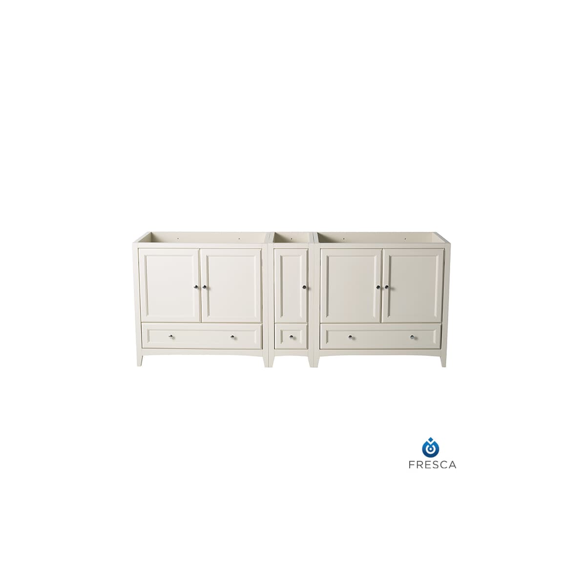 Oxford 84" Double Free Standing Vanity Cabinet - Less Vanity Top