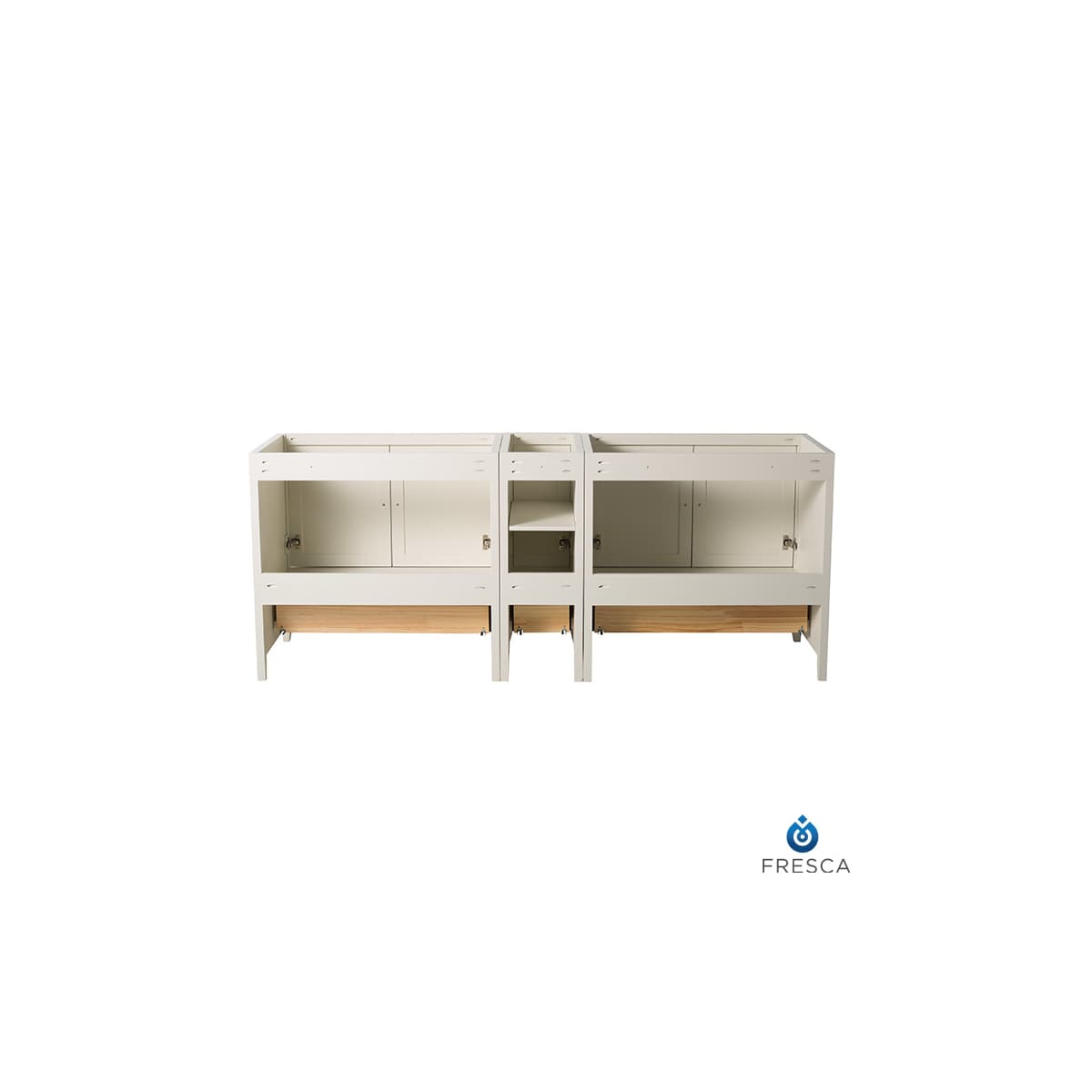Oxford 84" Double Free Standing Vanity Cabinet - Less Vanity Top