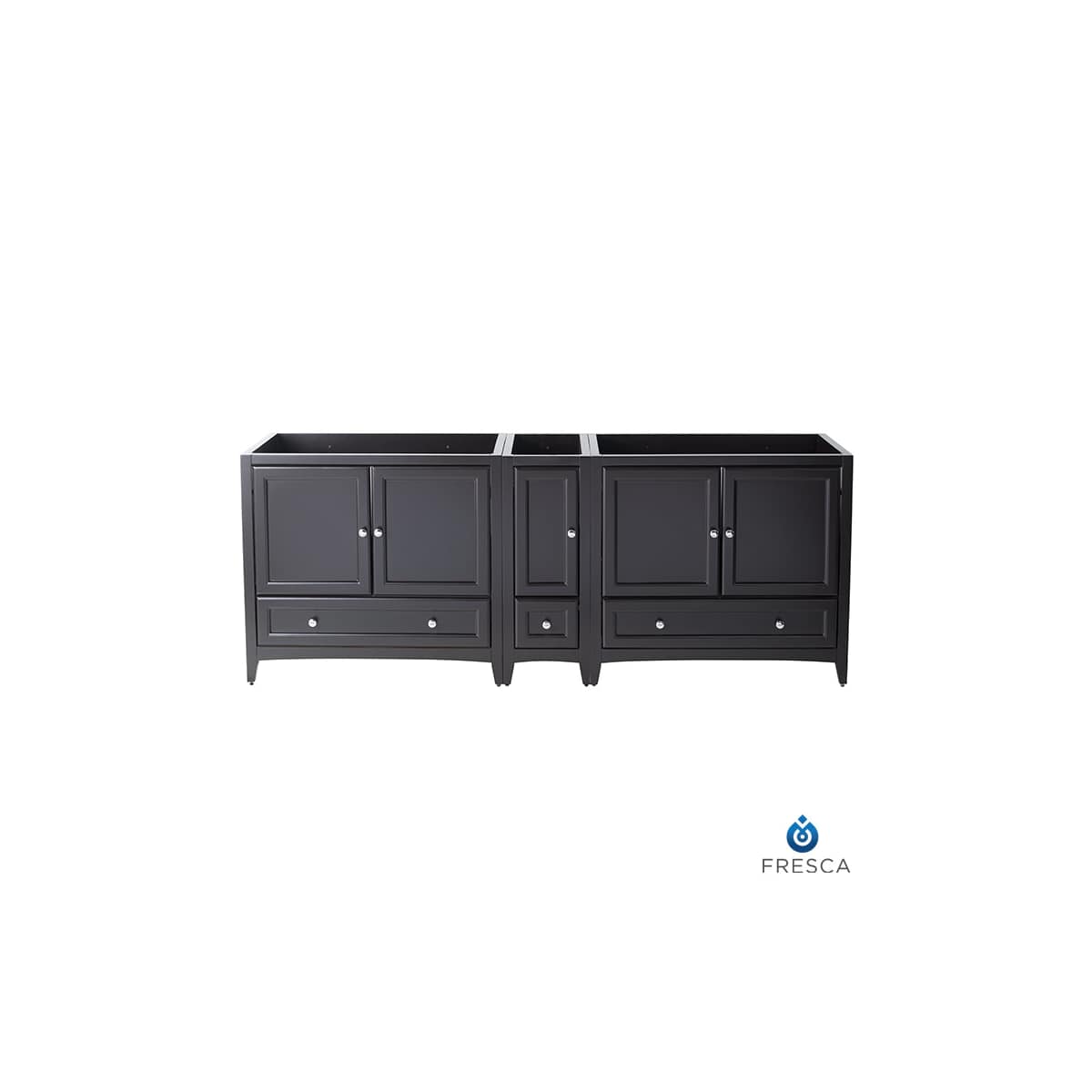 Oxford 84" Double Free Standing Vanity Cabinet - Less Vanity Top