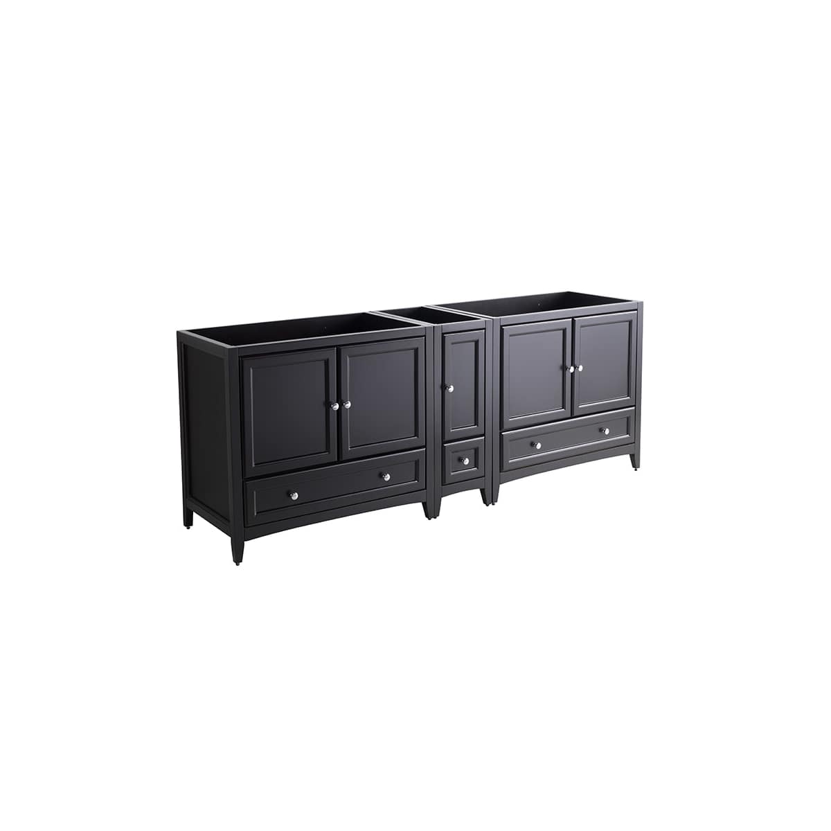 Oxford 84" Double Free Standing Vanity Cabinet - Less Vanity Top