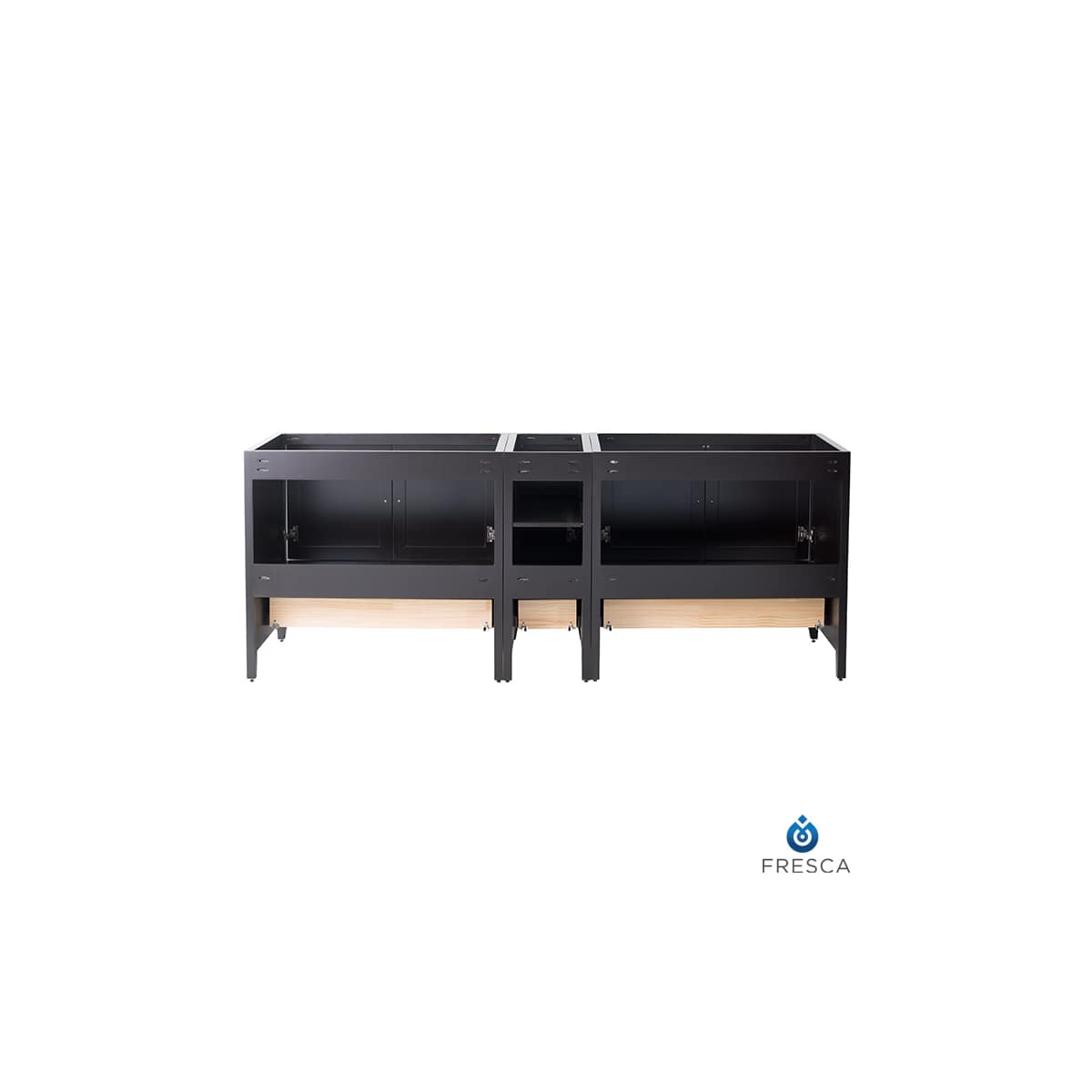 Oxford 84" Double Free Standing Vanity Cabinet - Less Vanity Top - image 14