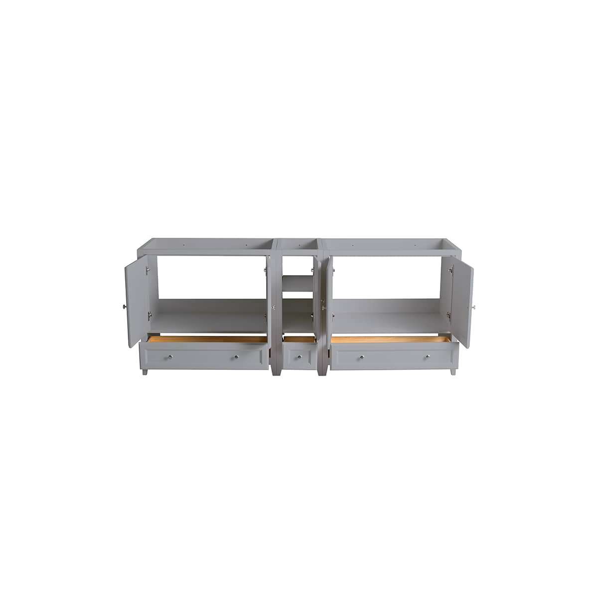 Oxford 84" Double Free Standing Vanity Cabinet - Less Vanity Top - image 17