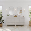 Oxford 72" Free Standing Double Basin Vanity Set with Cabinet and Quartz Vanity Top - image 1