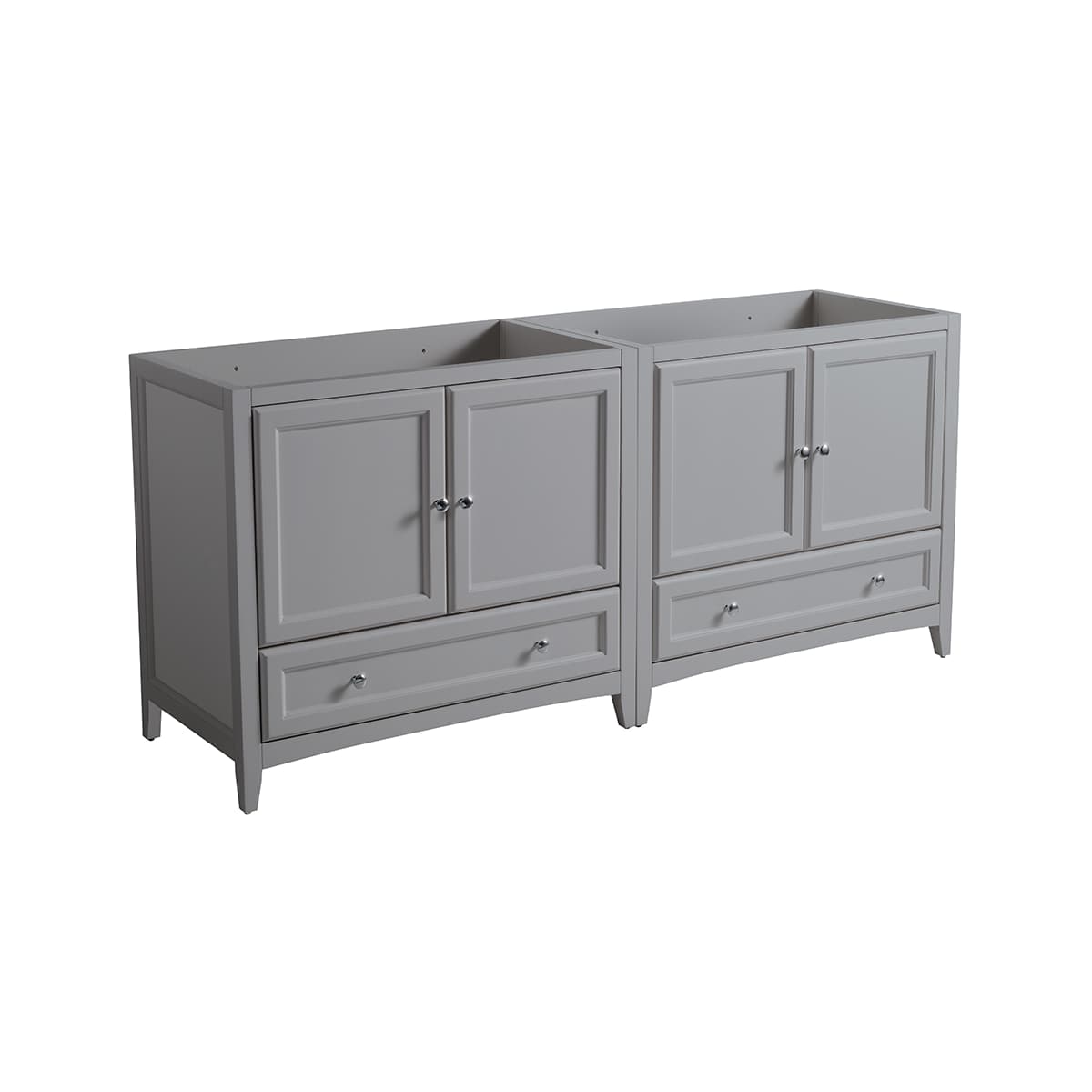Oxford 72" Double Free Standing Vanity Cabinet - Less Vanity Top