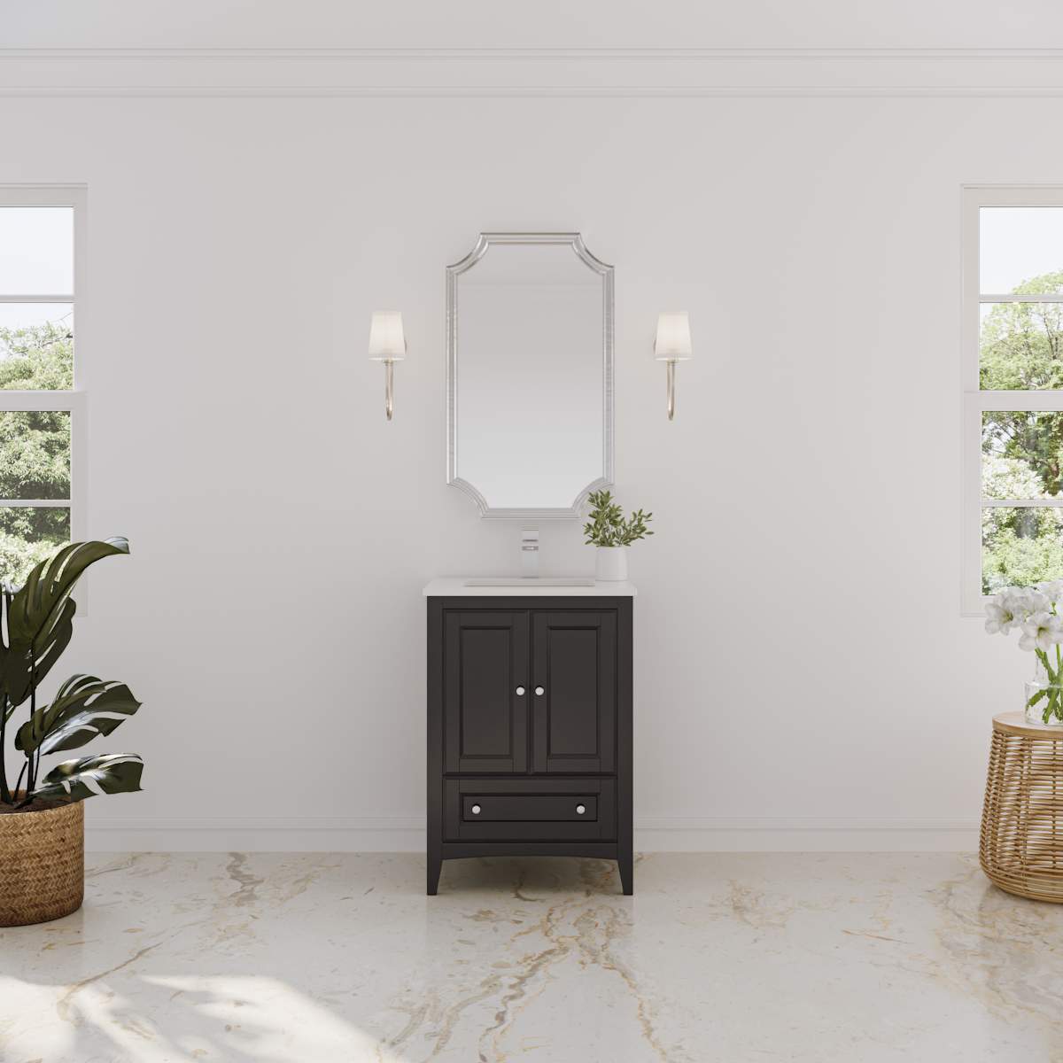 Oxford 24" Single Free Standing Vanity Cabinet - Less Vanity Top - image 15