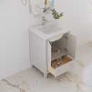 Oxford 24" Free Standing Single Basin Vanity Set with Cabinet and Quartz Vanity Top - image 3