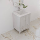 Oxford 24" Free Standing Single Basin Vanity Set with Cabinet and Quartz Vanity Top - image 4