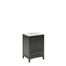 Oxford 24" Free Standing Single Basin Vanity Set with Cabinet and Quartz Vanity Top - image 10