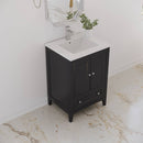 Oxford 24" Free Standing Single Basin Vanity Set with Cabinet and Quartz Vanity Top - image 12
