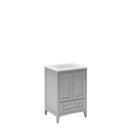 Oxford 24" Free Standing Single Basin Vanity Set with Cabinet and Quartz Vanity Top - image 14