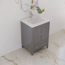 Oxford 24" Free Standing Single Basin Vanity Set with Cabinet and Quartz Vanity Top - image 16