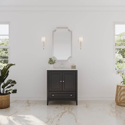 Oxford 30" Free Standing Single Basin Vanity Set with Cabinet and Quartz Vanity Top - image 1