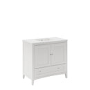 Oxford 36" Free Standing Single Basin Vanity Set with Cabinet and Quartz Vanity Top - image 2