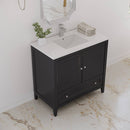 Oxford 36" Free Standing Single Basin Vanity Set with Cabinet and Quartz Vanity Top - image 12