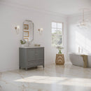 Oxford 36" Free Standing Single Basin Vanity Set with Cabinet and Quartz Vanity Top - image 17