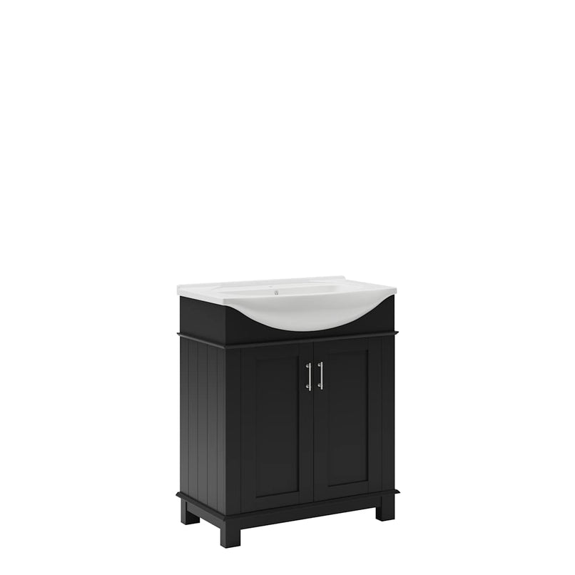 Hartford 30" Free Standing Single Basin Vanity Set with Cabinet and Ceramic Vanity Top - image 2