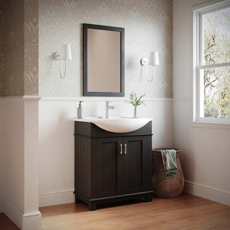 Hartford 30" Free Standing Single Basin Vanity Set with Cabinet and Ceramic Vanity Top - image 3
