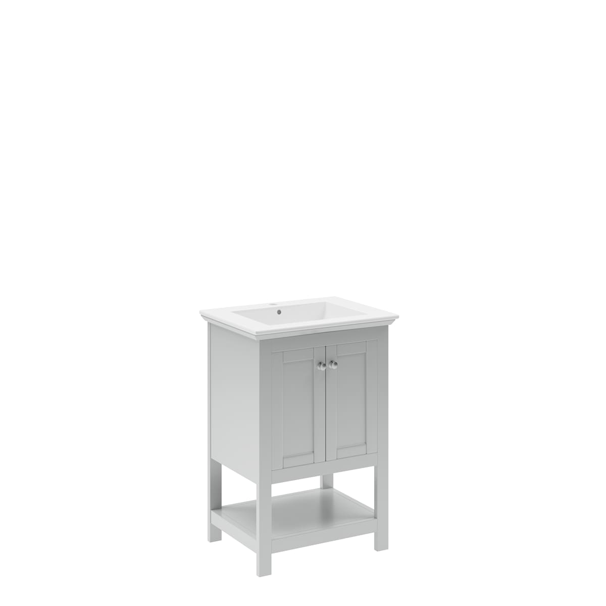 Manchester 24" Free Standing Single Basin Vanity Set with Cabinet and Ceramic Vanity Top - image 12