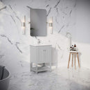 Manchester 24" Free Standing Single Basin Vanity Set with Cabinet and Ceramic Vanity Top - image 14