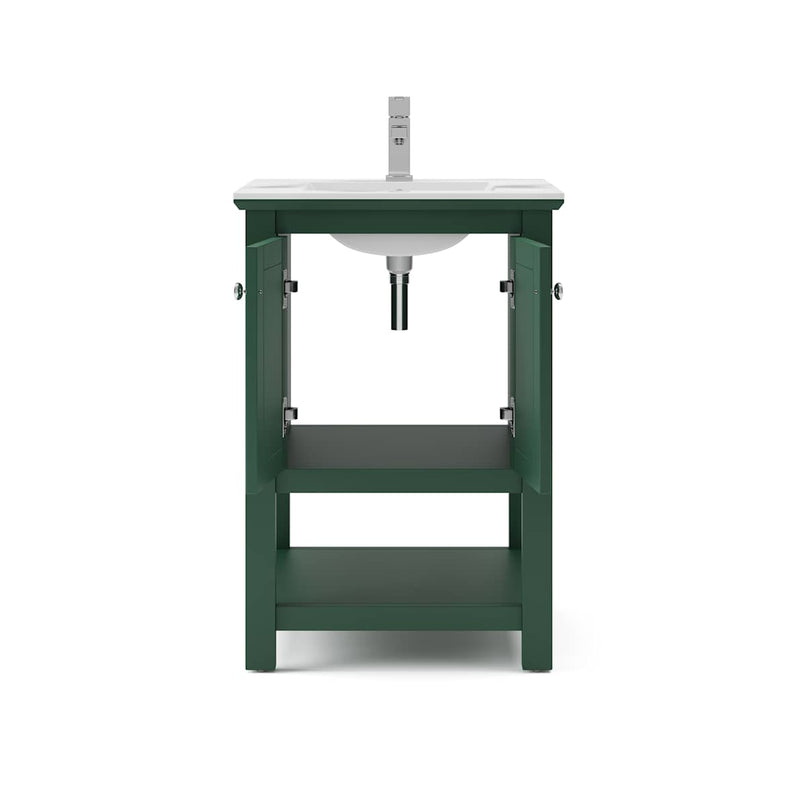 Manchester 24" Free Standing Single Basin Vanity Set with Cabinet and Ceramic Vanity Top - image 21