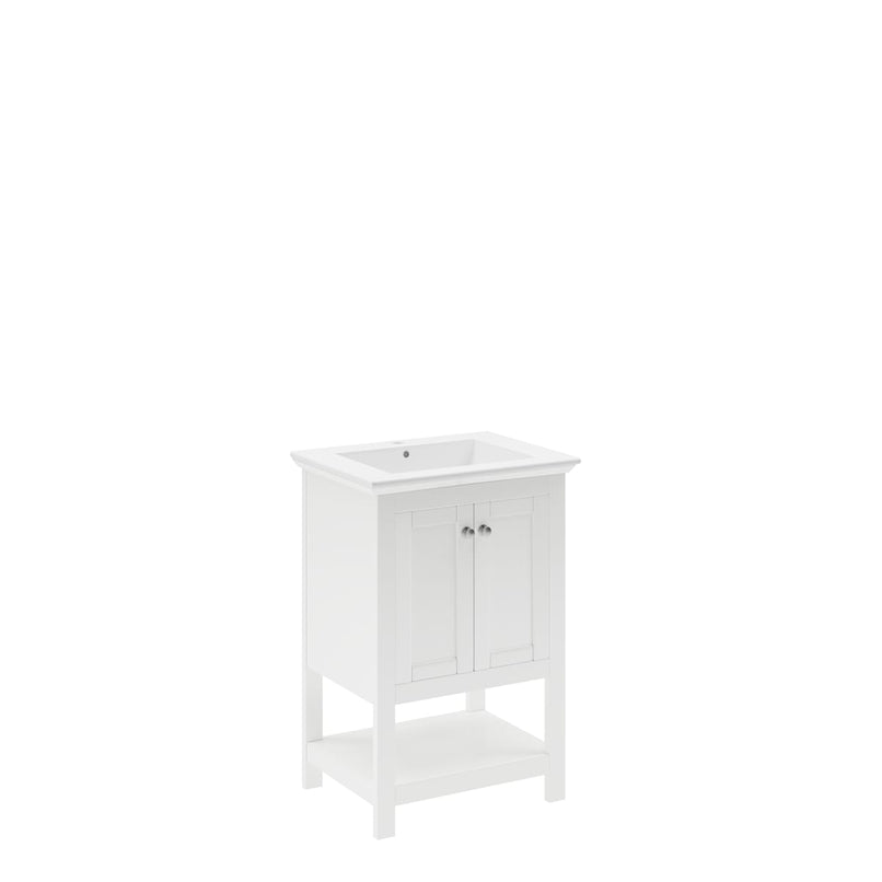 Manchester 24" Free Standing Single Basin Vanity Set with Cabinet and Ceramic Vanity Top - image 23