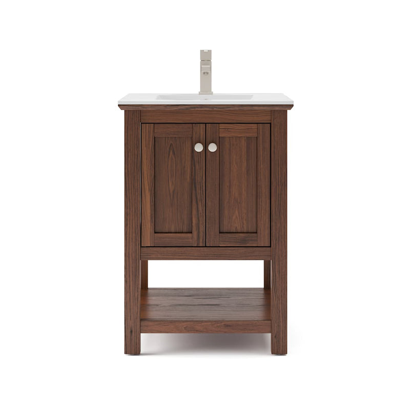 Manchester 24" Free Standing Single Basin Vanity Set with Cabinet and Ceramic Vanity Top - image 29