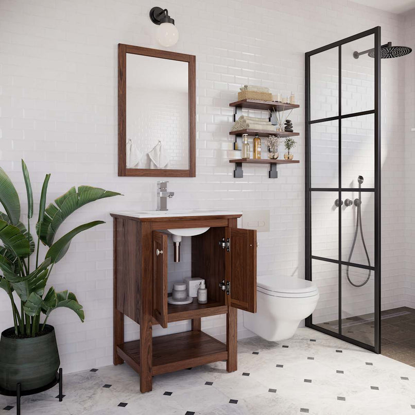 Manchester 24" Free Standing Single Basin Vanity Set with Cabinet and Ceramic Vanity Top - image 31