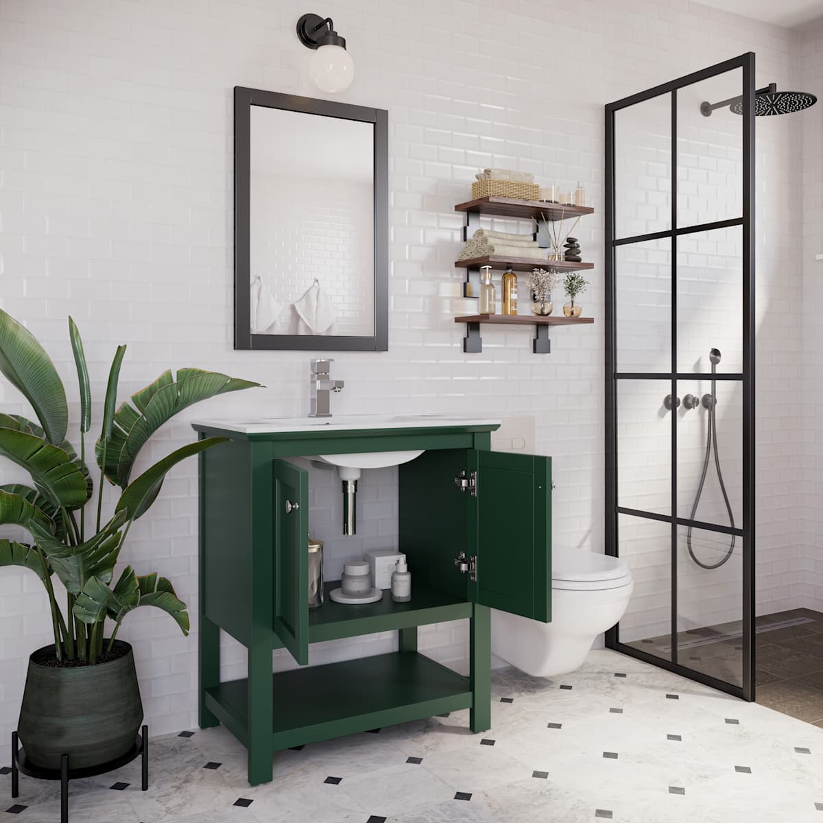 Manchester 30" Free Standing Single Basin Vanity Set with Cabinet and Ceramic Vanity Top - image 20