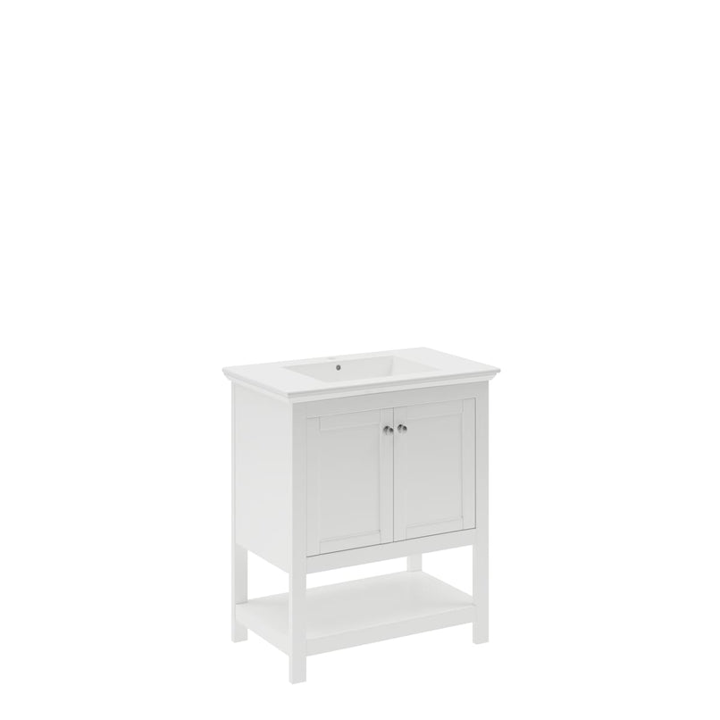 Manchester 30" Free Standing Single Basin Vanity Set with Cabinet and Ceramic Vanity Top - image 23