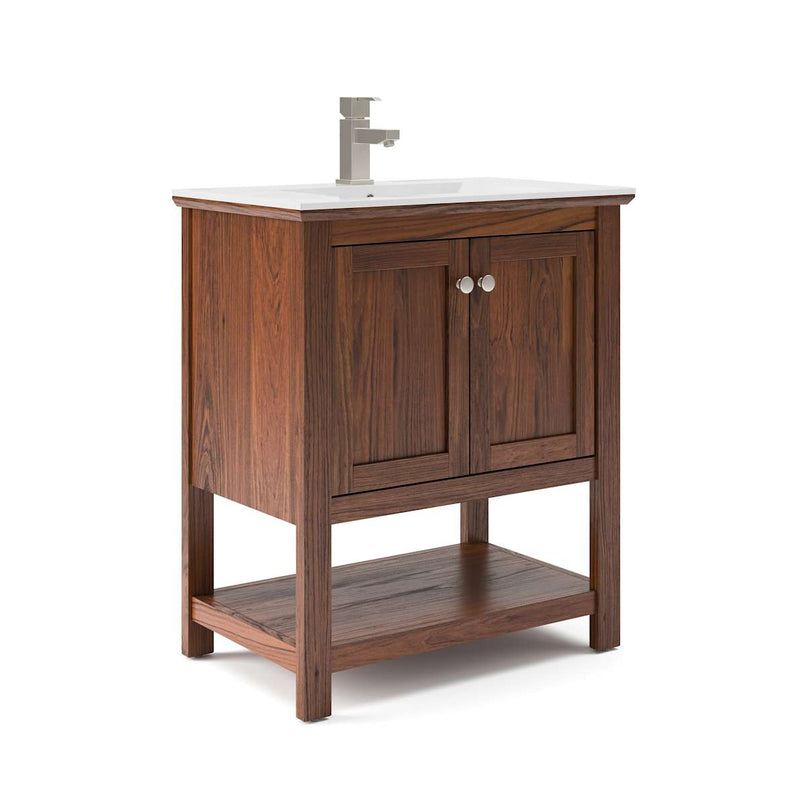 Manchester 30" Free Standing Single Basin Vanity Set with Cabinet and Ceramic Vanity Top - image 30