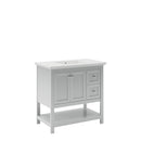 Manchester 36" Free Standing Single Basin Vanity Set with Cabinet and Quartz Vanity Top - image 12
