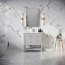 Manchester 36" Free Standing Single Basin Vanity Set with Cabinet and Quartz Vanity Top - image 13