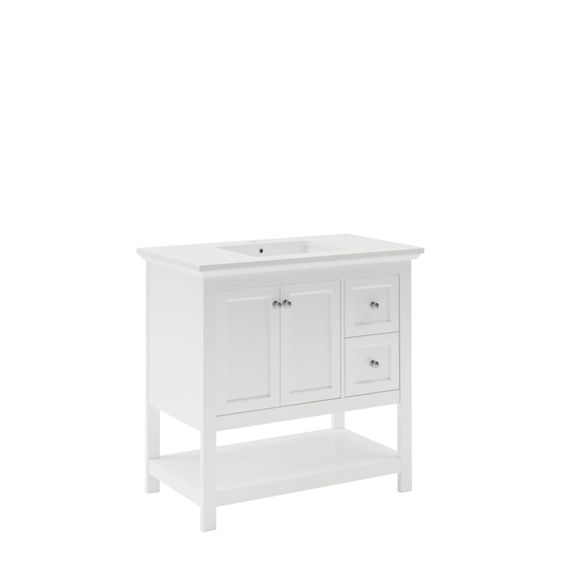 Manchester 36" Free Standing Single Basin Vanity Set with Cabinet and Quartz Vanity Top - image 18