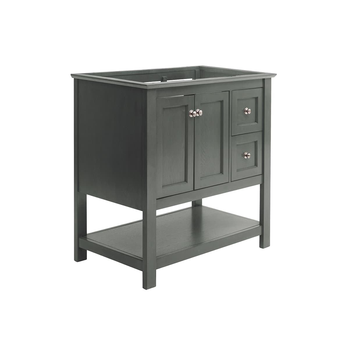 Manchester 36" Single Free Standing Vanity Cabinet - Less Vanity Top